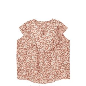 Maya Sleeveless Ruffle Blouse